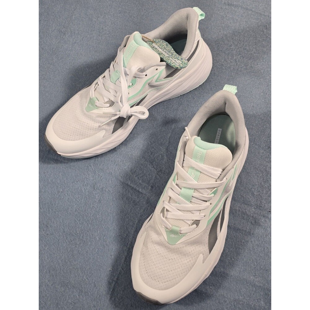 Reebok Verse Walking Sneakers White Aqua Gray Womens Sz 11